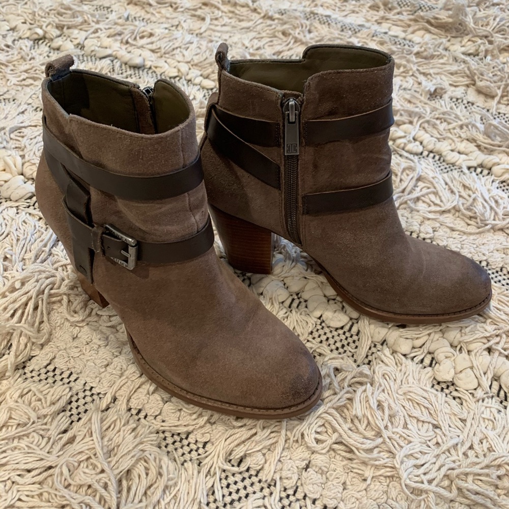 Brown Suede booties